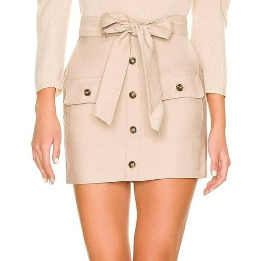 Lovers and Friends Cameron Mini Skirt - Light Tan